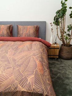 Sale - Kayori - Seicho - Dekbedovertrek - Katoensatijn - 240/200-220 - Goud