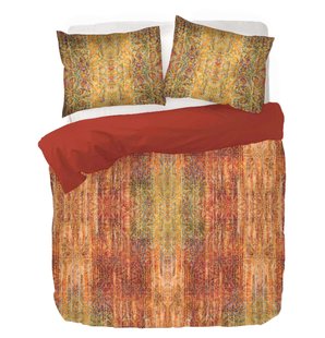 Kayori - Shinto - Dekbedovertrek - Katoensatijn - 200/200-220 - Rood