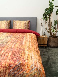 Kayori - Shinto - Dekbedovertrek - Katoensatijn - 240/200-220 - Rood