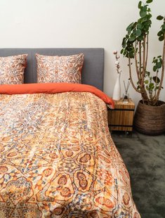 Sale - Kayori - Ikigami- Dekbedovertrek - Katoensatijn - 260/200-220 - Naturel