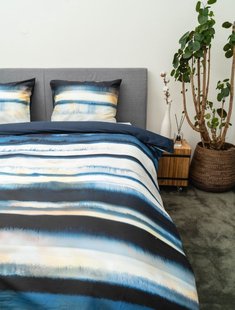 Kayori - Yao - Dekbedovertrek - Katoensatijn - 240/200-220 - Blauw