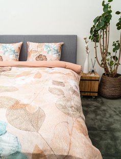Kayori - Furano - Dekbedovertrek - Katoensatijn - 240/200-220 - Peach