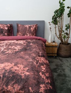 Sale - Kayori - Kimora - Dekbedovertrek - Katoensatijn - 140/200-220 - Rood