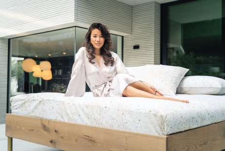 Sale - Kayori - Kojima - Dekbedovertrek - Katoensatijn - 200/200-220 - Zilver