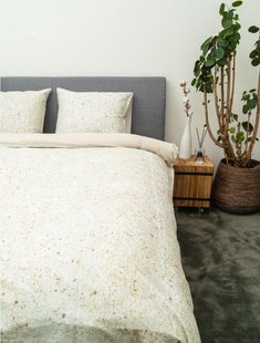 Sale - Kayori - Kojima - Dekbedovertrek - Katoensatijn - 260/200-220 - Zilver