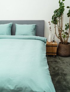 Sale - Kayori Onno - Dekbedovertrek - Waffle - 140/200-220 - Groen