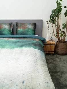 Sale - Kayori - Maego - Dekbedovertrek - Tencel - 140/200-220 - Groen