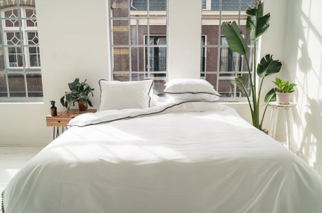 Sale - Kayori - Niimi - Dekbedovertrek - Katoensatijn - 140/200-220 - Taupe