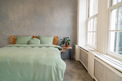 Sale - Kayori - Izakaya - Dekbedovertrek - Washed Tencel - 260/200-220 - Groen