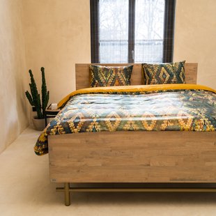 Sale - Kayori Masao - Dekbedovertrek - Pima Katoensatijn - 140/200-220 - Groen