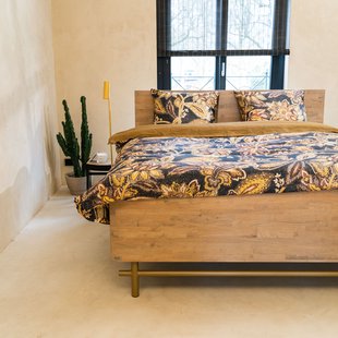 Sale - Kayori Isao - Dekbedovertrek - Pima Katoensatijn - 260/200-220 - Goud