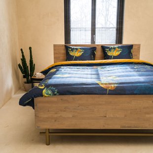 Sale - Kayori Lya - Dekbedovertrek - Pima Katoensatijn - 140/200-220 - Blauw