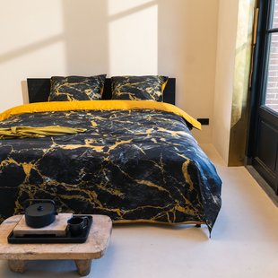 Sale - Kayori Zucchi - Dekbedovertrek - Katoensatijn - 140/200-220 - Goud