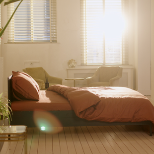 Sale - Kayori Giza - Dekbedovertrek - Egyp. Katoensatijn - 260/200-220 - Rood