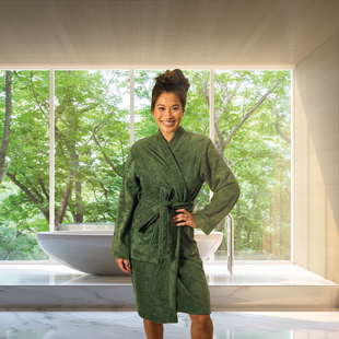 Sale - Kayori Sento - Badjas - Tencel - L - Groen