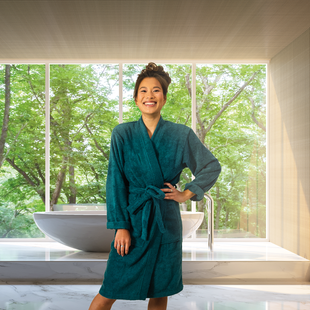 Sale - Kayori Sento - Badjas - Tencel - XL - Petrol