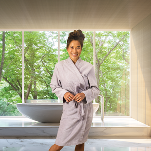 Sale - Kayori Sento - Badjas - Tencel - XL - Lila