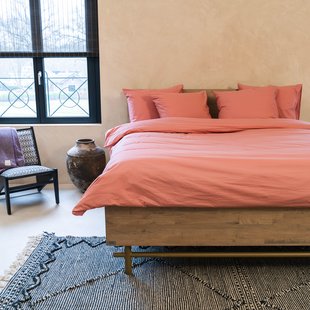 Kayori Shizu - Dekbedovertrek -  Katoenperkal - 140/200-220 - Oudroze