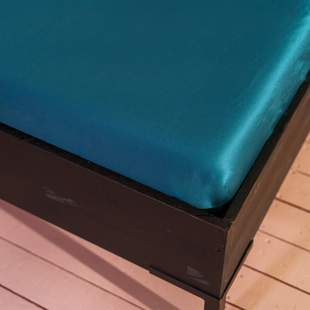 Sale - Kayori Biologisch  Giza Hoeslaken - Egypt. Satijn - 180/210-220- Petrol