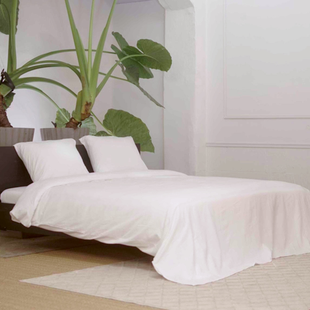 Sale - Kayori - Nagano Dekbedovertrek - Flanel - 240/200-220 - Wit