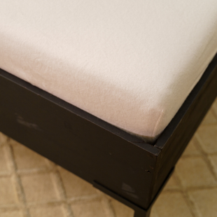 Sale - Kayori Biologisch  Nagano Hoeslaken - Flanel - 180/200- Wit