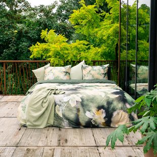 Sale - Kayori - Moku - Dekbedovertrek - Satijn - 200/200-220 - Groen