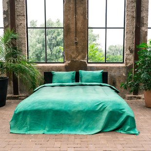 Kayori - Nyoko - Dekbedovertrek - Satijn - 260/200-220 - Groen