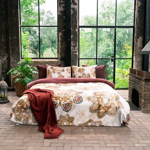 Sale - Kayori - Arya - Dekbedovertrek - Satijn - 260/200-220 - Naturel