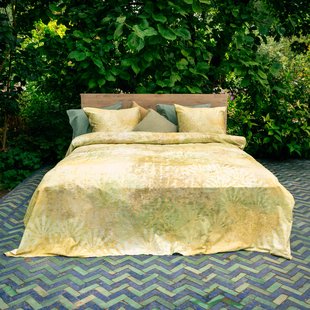 Sale - Kayori - Madee - Dekbedovertrek - Satijn - 200/200-220 - Groen