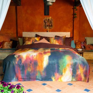 Sale - Kayori - Jobu - Dekbedovertrek - Pima Katoensatijn - 240/200-220 - Goud