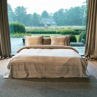 Sale - Kayori - Unzen -Dekbedovertrek-Egyptisch Satijn-200/200-220-Zilvergrijs