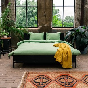 Sale - Kayori Onno - Dekbedovertrek - Waffle-260/200-220-Lichtgroen