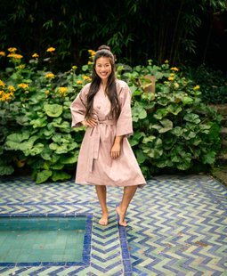 Sale - Kayori - Saitama - Kimono - Satijn - Clay - M