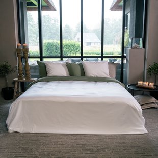 Sale - Kayori - Izakaya - Dekbedovertrek - Washed Tencel - 200/200-220 - Wit