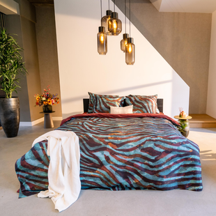 Kayori - Mayuree - Dekbedovertrek - Satijn - 140/200-220 - Blauw