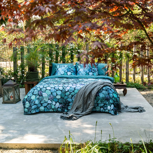 Kayori - Buddh - Dekbedovertrek - Satijn - 200/200-220 - Turqoise