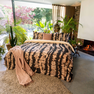 Kayori - Chikuma - Dekbedovertrek - Satijn - 260/200-220 - Bruin