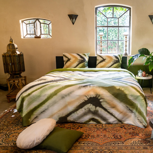 Kayori - Sidqi - Dekbedovertrek - Satijn - 140/200-220 - Groen