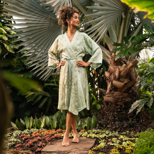 Sale - Zuru - Kimono - Egyptisch Satijn - Groen - M