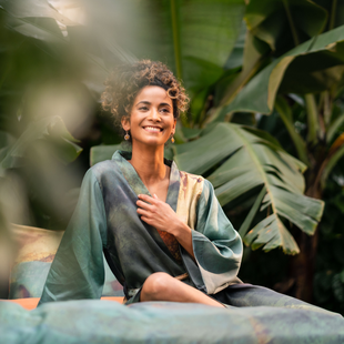 Sale - Kayori Oita Kimono Tencel - M