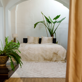 Kayori - Sakae - Dekbedovertrek - Satijn - 140/200-220 - Zand