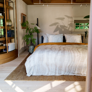 Kayori - Diara - Dekbedovertrek - Katoen - 260/200-220 - Zand