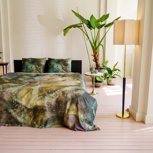 Kayori - Chouda - Dekbedovertrek - Satijn - 140/200-220 - Groen