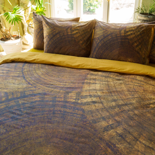 Banya - Dekbedovertrek - Katoen - 200/200-220- Bruin