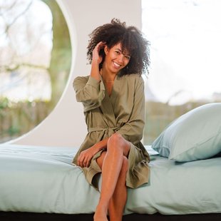 Kiyo - Dekbedovertrek - Tencel©  - 260/200-220 - Zeeblauw