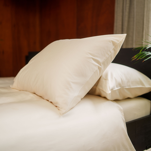 Sale - Kayori Giza Kussensloop 60x70 - 2 stuks - Offwhite