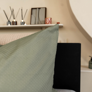 Kayori - Otsu - Kussensloop - 2 stuks - 60x70 - Olijfgroen