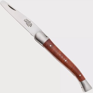 Forge de Laguiole Pipe Tool 9 cm 00004145 Matt Stainless Steel, Stamped Bee, Briar Wood, pijptool