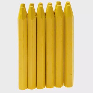 LYRA 795 Basic L4850007 Yellow Chalk, set van 12 markeerkrijtjes, geel