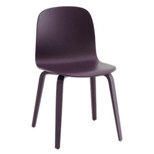 Muuto Visu Eetkamerstoel Wood Base/Plum